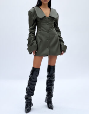The Dominion Coat-Dress — Olive Drab